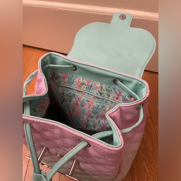 Loungefly Disney Little Mermaid Ombre Mini Backpack - Picture 7 of 12
